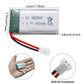 Tosiicop 3.7v Drone Lipo Battery - 2 Pack 650mAh Rechargeable Batteries for SYMA X5 Serial UVA Quadcopter Drones XH2.54 Connecto