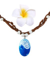 Joy Bang Princess Cosplay Necklace, Necklace for Girls Costume, Magical Necklace Halloween Costume Halloween Party Favors (Blue)