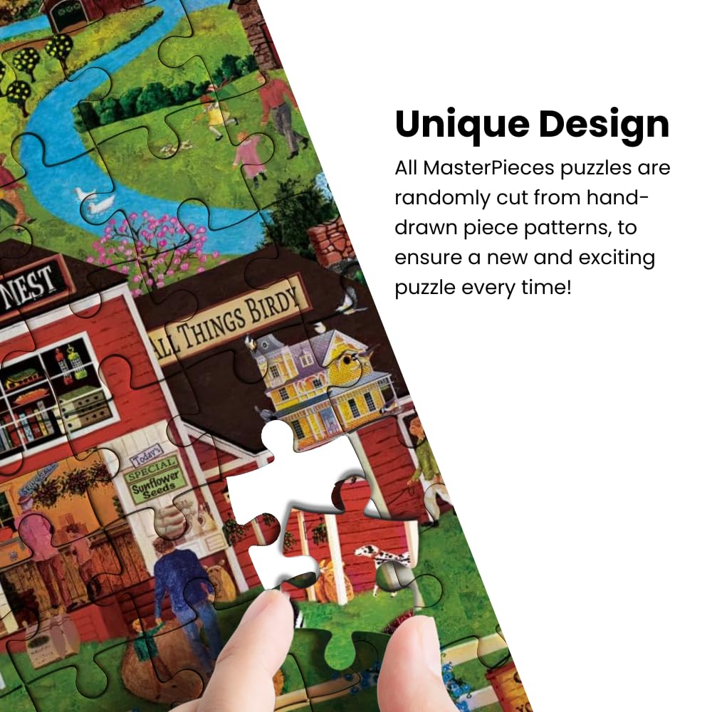 MasterPieces 500 Piece EZ Grip Jigsaw Puzzle for Adults, Family, or Youths - Harvest Street Party - 19.25x26.75