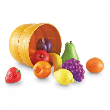 Learning Resources New Sprouts Bushel of Fruit - 10 Pieces, Ages 18+ months Toddler Learning Toys, Pretend Play Food for Toddler