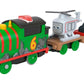 Thomas & Friends Motorized Talking Percy Engine & Harold Helicopter Toy Train for Kids Ages 3+, Standard Size, Color: Percy