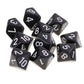Yiotfandoll 10PCS Polyhedral D10 Dice Acrylic 10 Sided Game Dice for RPG MTG DND Dice Table Games (Black)
