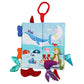 Fish Baby Books Toys 0-6-12-18 Months,Touch Feel Crinkle Cloth Books For Babies Infant Newborn 0-3 Months Baby Girl Boy Shower G