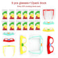 Woby Party Favor For Kids Gift Building Block Glasses Diy Stacking Block Bricks Party Glasses Toys Party Supplies Decorations For Birthday Christmas Carnival 9 Pcs