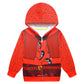 Kidhf Girls Rise Red Princess Zip Outwear Descendants 4 Hoodie Coat Cartoon Jacket (9-10 Years,Red)