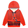 Kidhf Girls Rise Red Princess Zip Outwear Descendants 4 Hoodie Coat Cartoon Jacket (9-10 Years,Red)