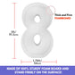 Joybox Design 3Ft Mosaic Balloon Frame Number 8 Marquee Light Up Kit, Pre-Cut Foam Board For Birthday Decoration