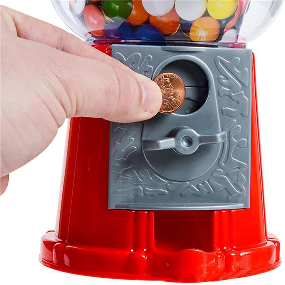 Gumball Machine Bank and Coin Bank Toy for Kids, 45 Gum Balls Included, 8.5'' Inches (Single)