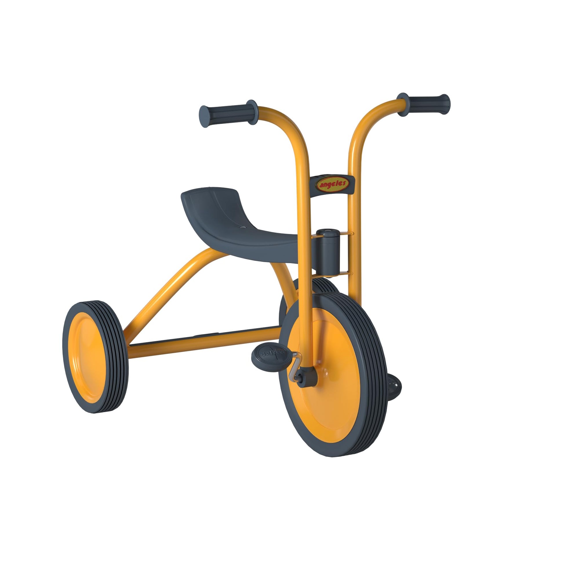 Myrider Toddler Trike, Kids Tricycle For Preschool, Daycare, Playground Kids Tricycles, Rubber Tires, Yellow/Black, 12'' Midi