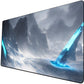 Ai Painting Tcg Playmat - Mtg Trading Card Game Mat, 24X14 Inches Original Playmats, Smooth Surface For Rubber Collection - Dark