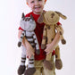 Snuggle Stuffs Plush Sitting Brown Peppered Puppy Dog, 15'