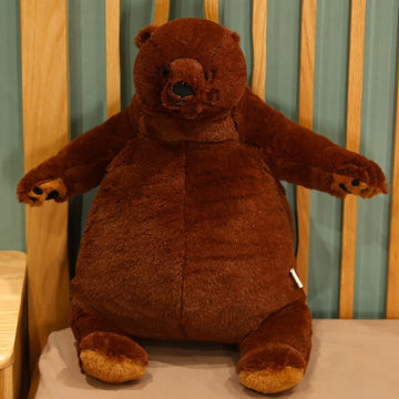 Sausudols Teddy Bear Plush Toy Giant Bear Huge Cuddly Bear Giant Plush Dark Brown 23.6 Inch/60 Cm