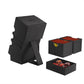 Gamegenic Stronghold 200+ Xl Convertible Deck Box | Double-Sleeved Card Storage | Card Game Protector With Accessories Drawer | Nexofyber Surface | Holds Up To 200 Cards | Black Color | Made