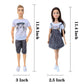 Chioldilly Interactive Family Dolls Toy Set 4Pcs, Engaging And Educational Family Doll, Perfect Action Figures, For 3+ Kids Idea