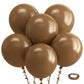 Bezente Brown Balloons 18 Inch - 30 Pack Large Thick Brown Balloons Big Round Coffee Brown Latex Balloons For Birthday Baby Show