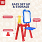 TOY Life Easel for Kids Art Easel for Toddler Easel - 4in1 Double-Sided Large Magnetic Board Kids Chalkboard Easel Drawing White