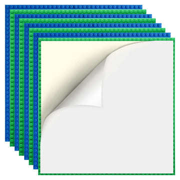 Etarnfly 8 Pack Peel-And-Stick Building Baseplates, 10   X10    Classic Building Boards - 100% Compatible With All Major Brands