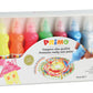 PRIMO Tempera Paint Bottle Set, 50ml, 8-Colors, Fluorescent & Metallic, Non-Toxic, Washable, for Young Artists