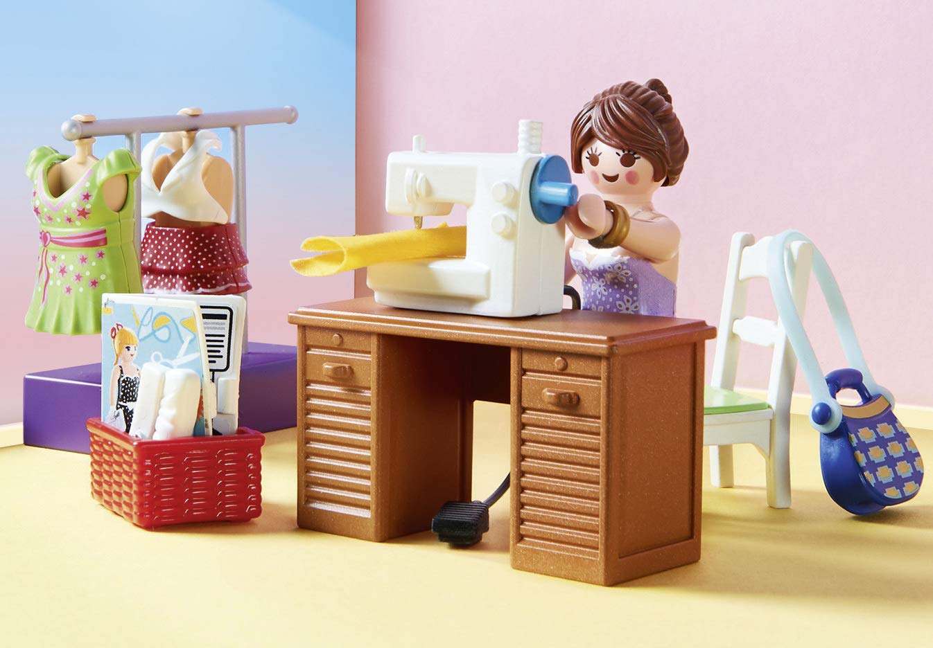 Playmobil Bedroom Furniture Pack with Sewing Corner, Multi, Model 70208, Einheitsgröße, Plastic