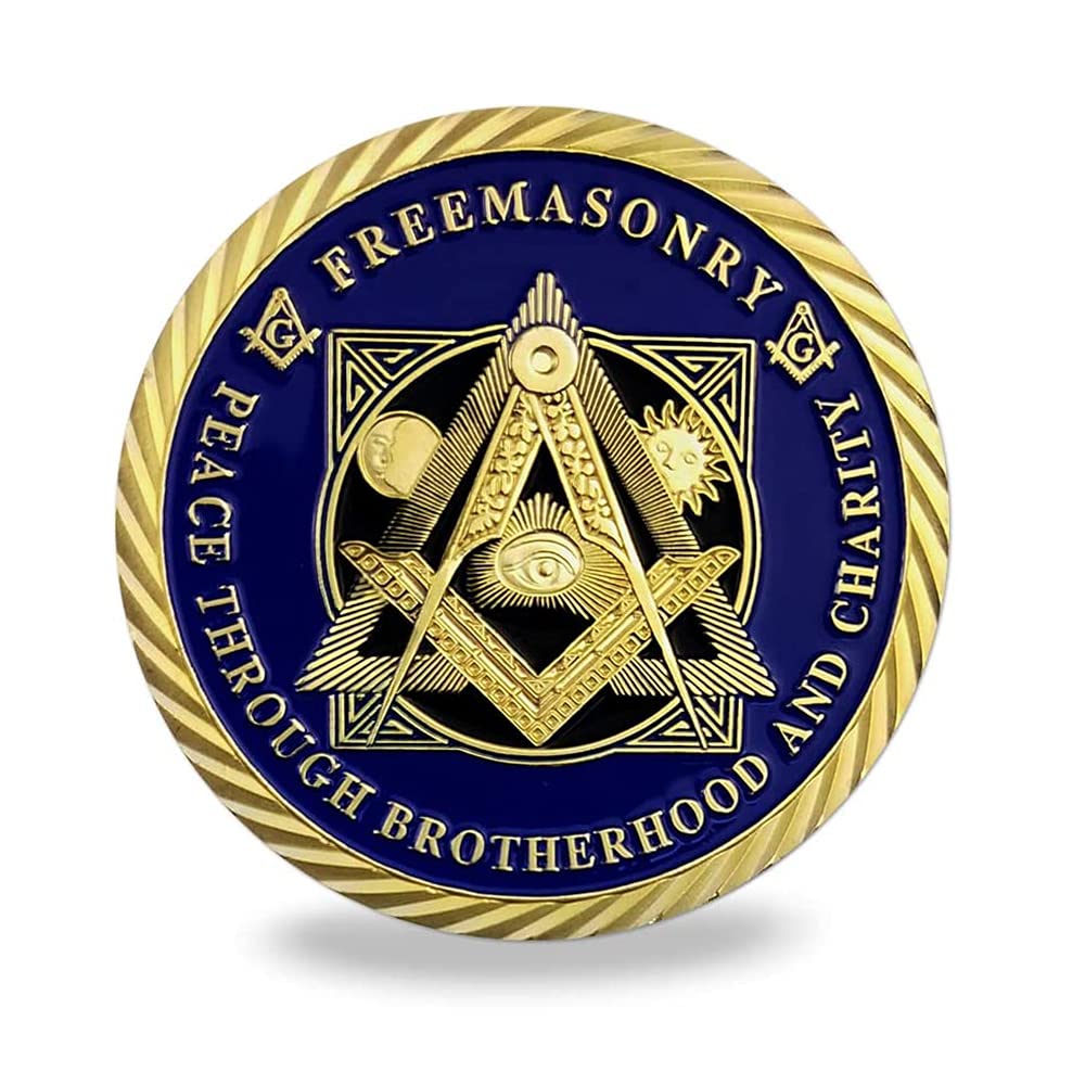 Glamtune Masonic Challenge Coin Master Mason Freemasonry Brotherhood Coin
