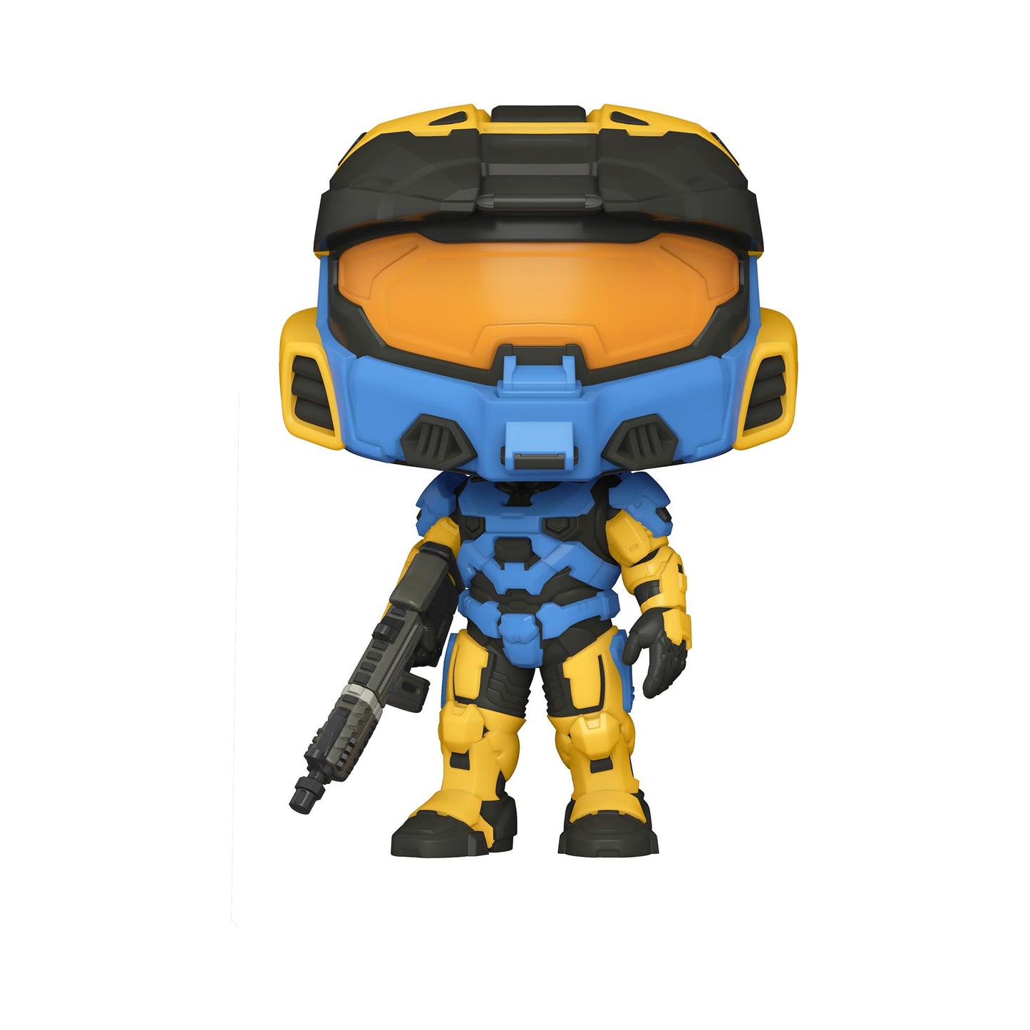 Funko Pop! Games: Halo Infinite - Spartan Mark Vii With Vk78, Blue & Yellow, With Game Add On, 3.75 Inches