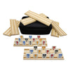 MIDOLITE Rummy Cube 8 Player Edition with 8 Wooden Racks, Rummy Cube Game with Case 8 Players with Portable Case 214 Tiles Rummy