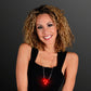 FlashingBlinkyLights Red Flashing LED Light Up Heart Necklace - Perfect for Parties, Gifts, and Festivals