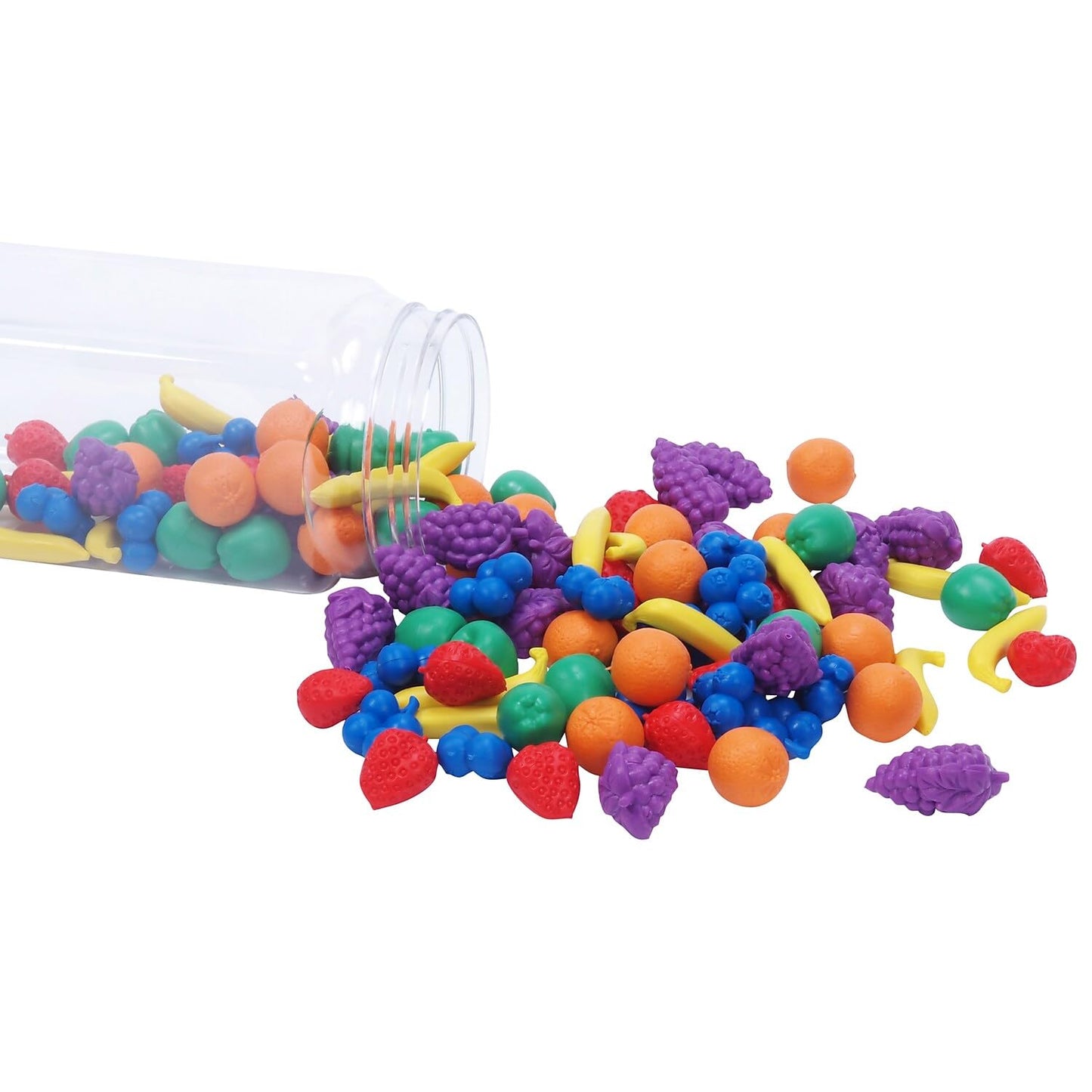 Rubber Counters Math edxeducation Fruit Counters Set of 108 | Medium Rubber Math Manipulati ...