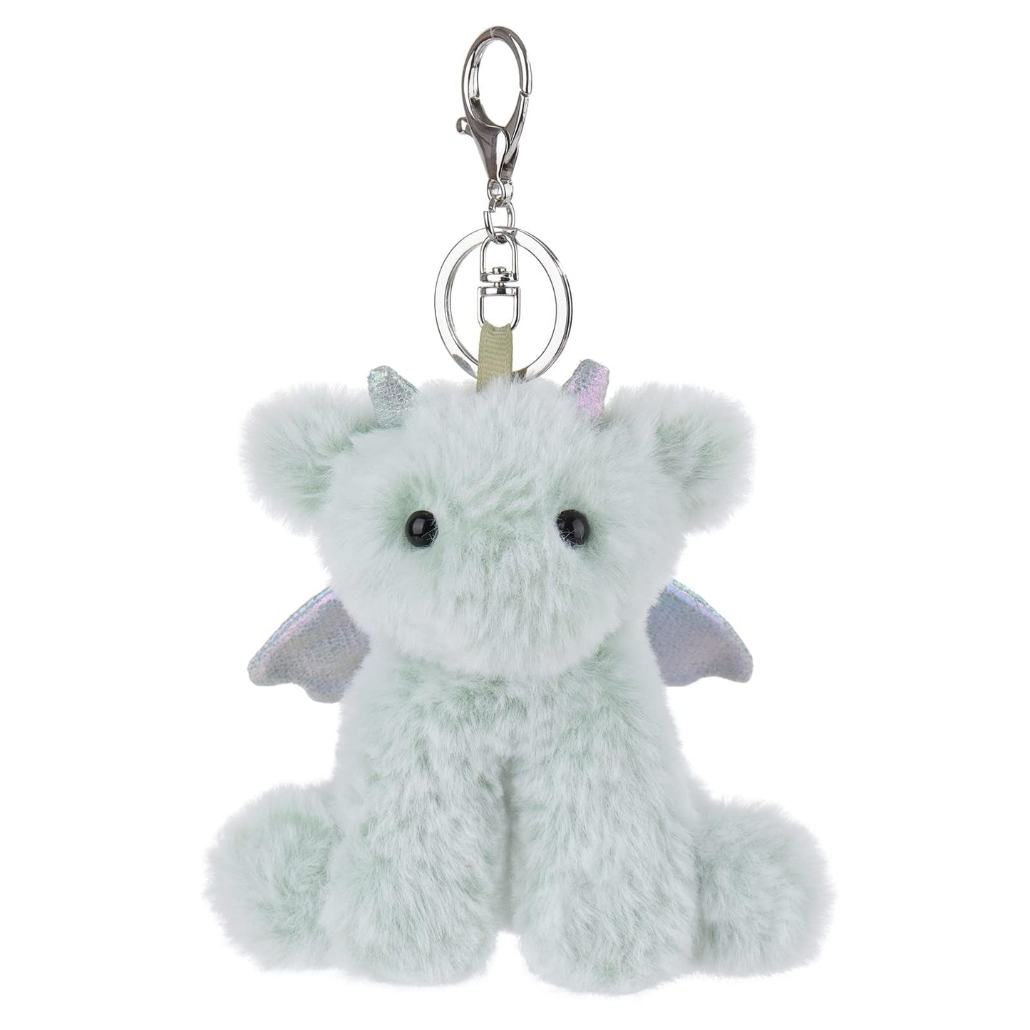 Apricot Lamb Dragon Cute Keychain, Soft Stuffed Plush Keychain Toys For Kids Backpack, Purse, 5 Inches