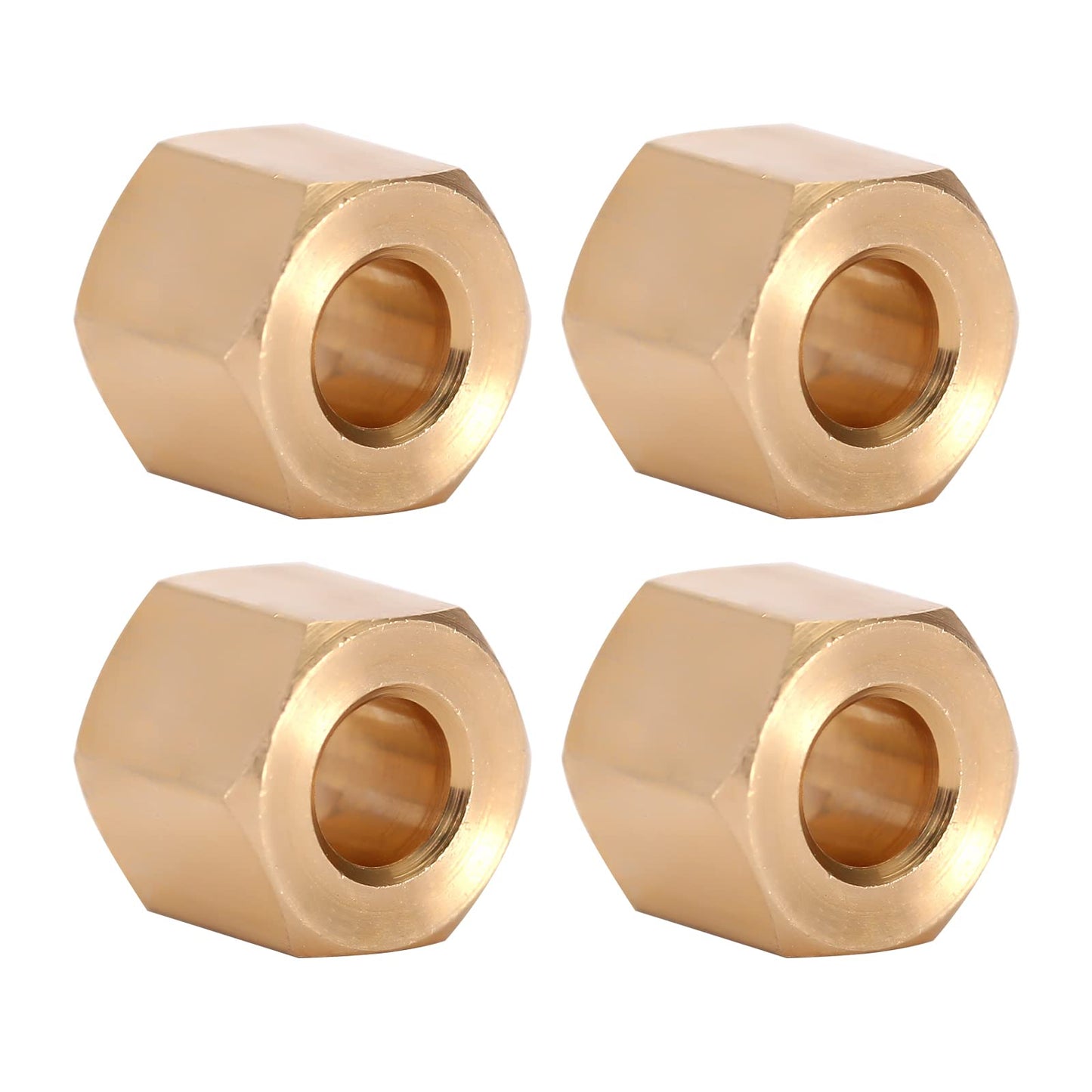 INJORA Brass Wheel Hex Hub 6mm(+2mm) Extenders Adaptor for 1/18 RC Crawler Car TRX4M Upgrade Parts