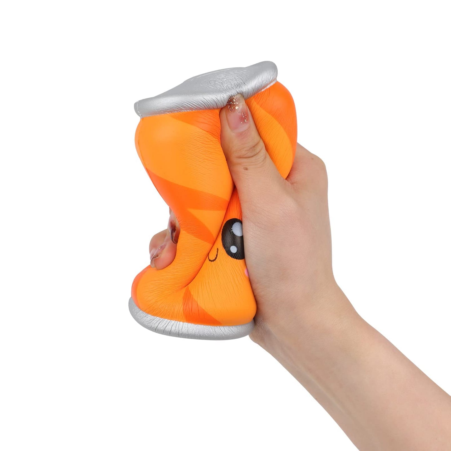 Anboor 4.9  Squishies Toy Orange Can Kawaii Soft Toy Slow Rised Squeeze Food Squishy Stress Relief for Kid mature-themed Toys