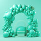 130Pcs Teal Blue Balloons Different Sizes 18'' 12'' 10'' 5'' Balloon Garland Arch Kit Perfect For Birthday Party, Graduation, Ba