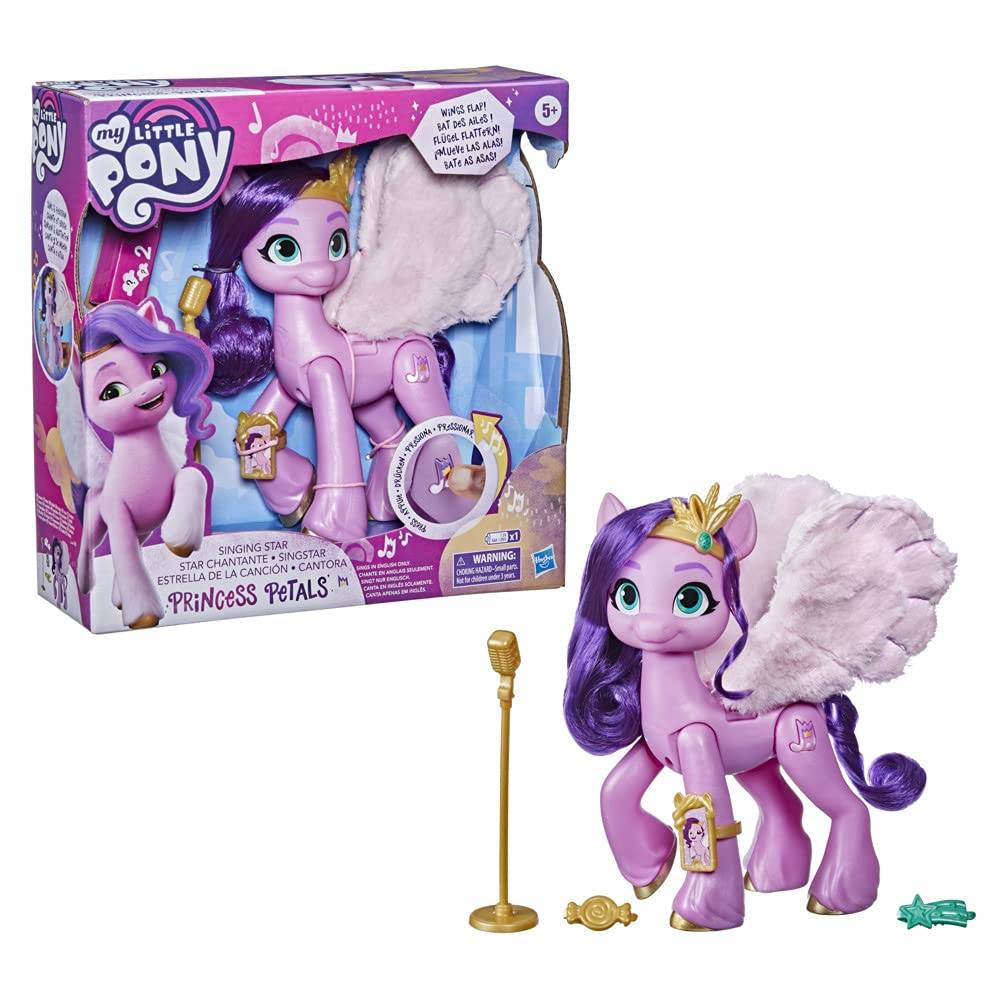 My Little Pony Singing Star Pipp Collectible Figure - 6" Pink/Purple Plastic, Model F1796