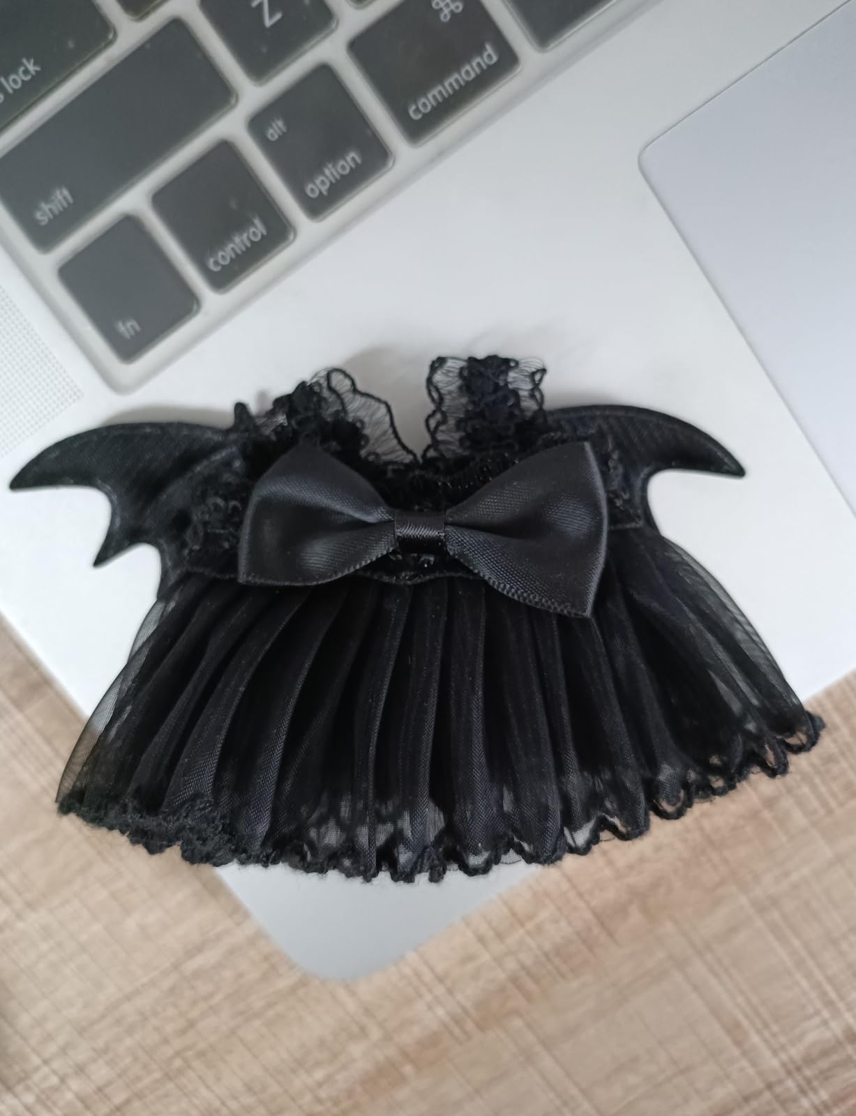 Doll Outfit Clothes Set for 17cm Dolls  enhanced Fashion Halloween Black Bat Dress Jumpsuit for Dolls Accessories (NO Doll) (Black Dress)