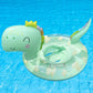 New Baby Swimming Pool Floats For Toddler Kids 0-8 Years Under 44Lb, Inflatable Swim Ring Water Raft With Seat And Handle For Summer Beach Outdoor Children Infant Bath Toys (Green Dinosaur)