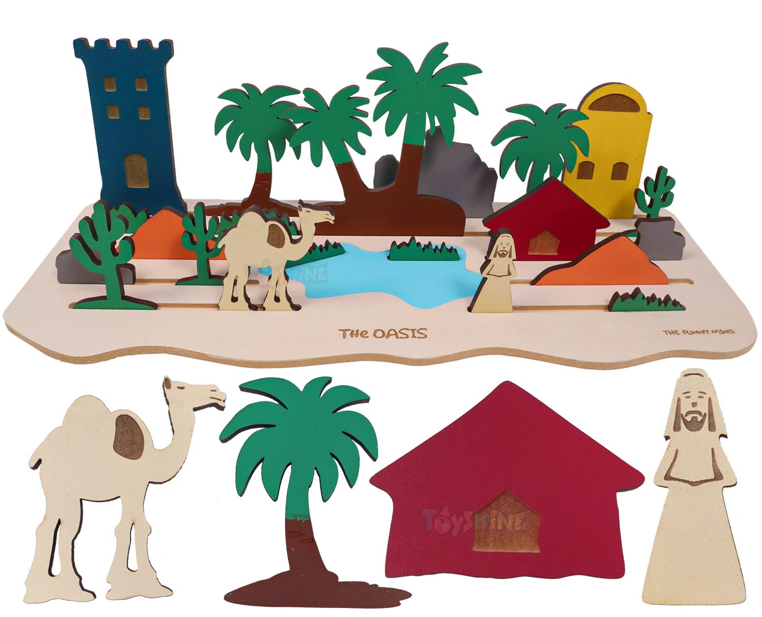 Toyshine Wooden Make Your Own Story Theme Based Puzzle Toy For Kids, Learning, Interactive, Educational, Activity For Kids  The