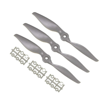 TOP-VIGOR 3pcs CW RC Propellers 8060 8 x 6 Inch 2-Vane RC Vehicle Propellers Replacement for RC Airplane with Adapter Rings Nylo