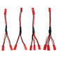 Aediko 4Pcs Jst Plug Splitter 15Cm/5.9'' Jst Male Female Y Cable Jst Y Parallel Adapter Splitter Harness For Rc Car Crawler Esc