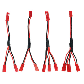 Aediko 4Pcs Jst Plug Splitter 15Cm/5.9'' Jst Male Female Y Cable Jst Y Parallel Adapter Splitter Harness For Rc Car Crawler Esc