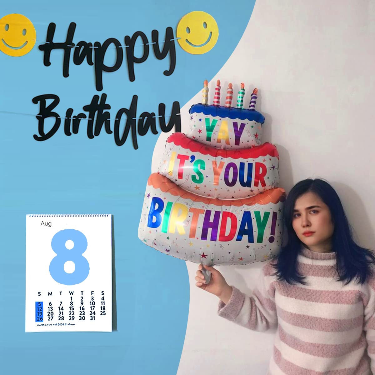 Happy Birthday Balloon Big 39'' Foil Inflated Mylar Balloons Large Self-Inflating Happy Bday Delivery Ballon Party Decoration In