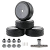 Rchobbytop 1:8 RC Buggy Tires & Wheels & Adaptors & Wrench, Street Tyre 17mm Drive Hub Hard Dish Wheel for On Road Racing Kyosho