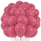 Voircoloria Retro Hot Pink Balloons, 66Pack 12Inch Blush Hot Pink Balloons Latex Party Balloons For Birthday Baby Shower Valenti