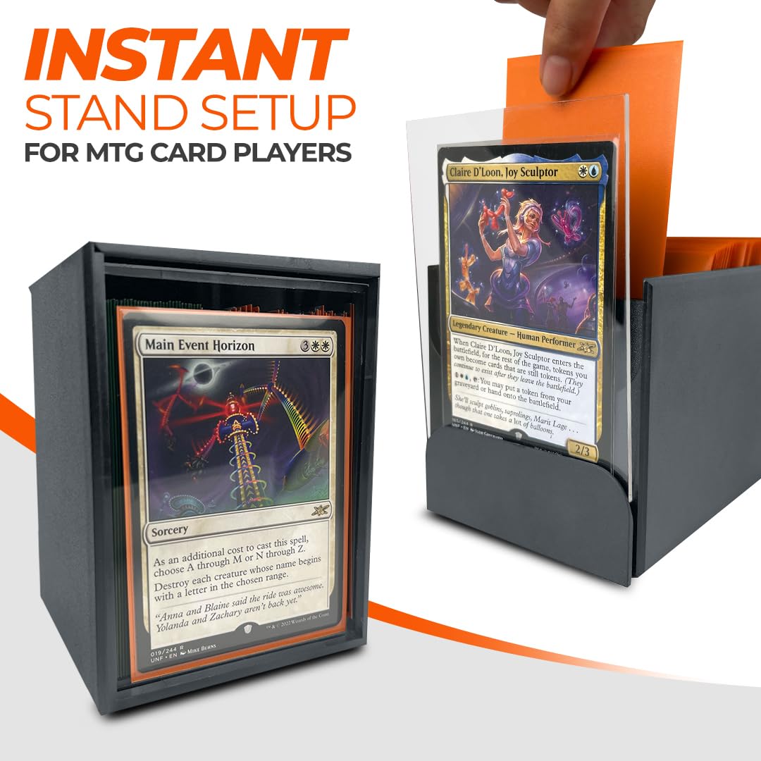 Almilla 100+ Mtg Deck Box - Durable, Modular Commander Deck Box With Magnetic Closure, Fits 100 Double-Sleeved Cards