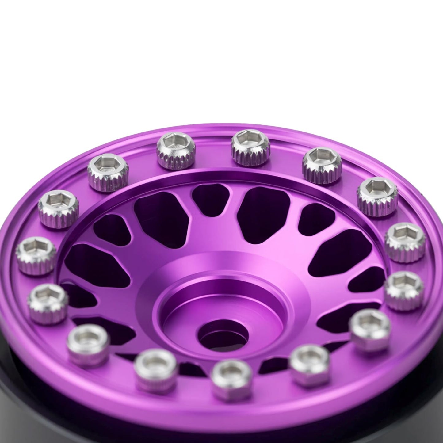 TCRC 4PCS 1.0inch Beadlock Wheels Hubs for 1/24 Axial SCX24 AX24 FCX24 TRAXXAS TRX4M Redcat Ascent-18 1/18 RC Crawler Car Upgrad