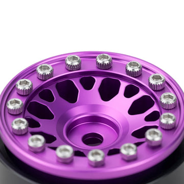 TCRC 4PCS 1.0inch Beadlock Wheels Hubs for 1/24 Axial SCX24 AX24 FCX24 TRAXXAS TRX4M Redcat Ascent-18 1/18 RC Crawler Car Upgrad