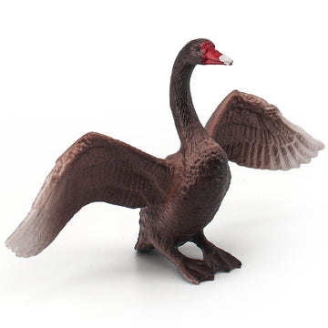 Lc Joycre 5 Inch Big Black Goose Toy Black Swan Figurine Swan Toy Animal Figure For Toddlers Preschool Animals Figures Eduaction