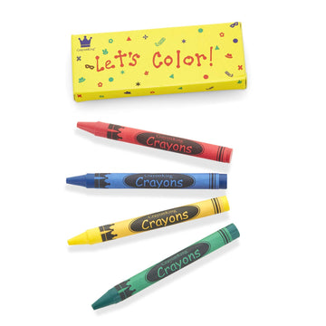 CrayonKing 50 Sets of 4-Packs in Box (200 total bulk Crayons) Restaurants, Party Favors, Birthdays, School Teachers & Kids Color