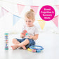 Edushape First Birthday Gift Set - Baby Musical Instruments & Toddler Music Set - Music Toys Baby Gift – Includes Hand Drum, Rain Stick, Shakers, Bell - Interactive Toddler Music Toys For Toddlers 1-3