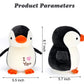HWD 8.7" Soft Stuffed Penguin Doll, Black Plush Toy for Kids, Birthday & Christmas Gift, Model H-QE-0102