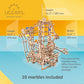 UGEARS Wooden 3D Puzzles for mature-themeds - Wooden Marble Run Spiral Hoist Models for mature-themeds to Build - Advanced Wooden 3D Puzzle Kit - Mechanical Model Wooden Puzzles for mature-themeds and Hobbyists - 266 Pcs